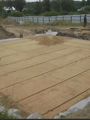 Устройство фундамента на песчаных подушках