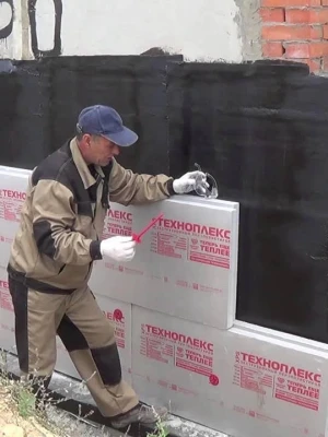 Утепление сборного фундамента