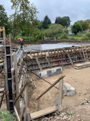 Устройство фундамента под мост