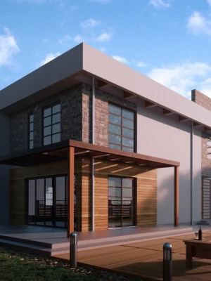 3D-визуализация фасадов при реконструкции дома