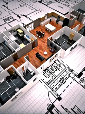 3D-визуализация материалов отделки при реконструкции дома