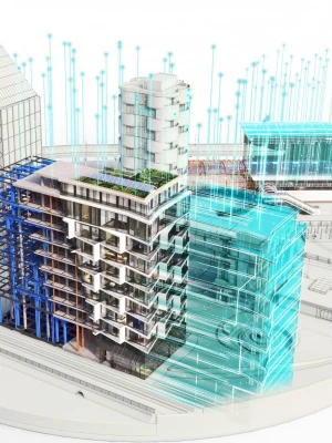 3D-рендеринг реконструкции инженерных систем дома