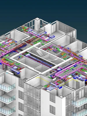 3D-визуализация реконструкции водоснабжения дома