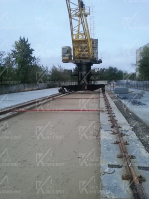 Устройство фундаментов под крановые пути
