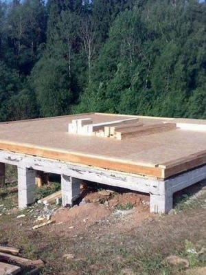 Устройство столбчатого фундамента гаража