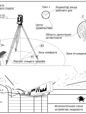 Устройство фундамента с использованием геодезического контроля