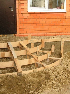 Устройство фундамента под лестницы