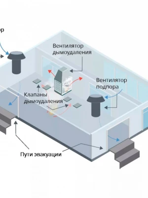 Устройство систем дымоудаления и вентиляции при реконструкции дома