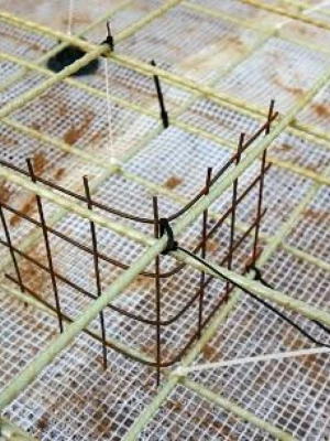 Фиксация арматуры в фундаменте