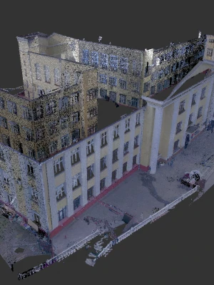Фотограмметрия фундамента для фиксации деформаций